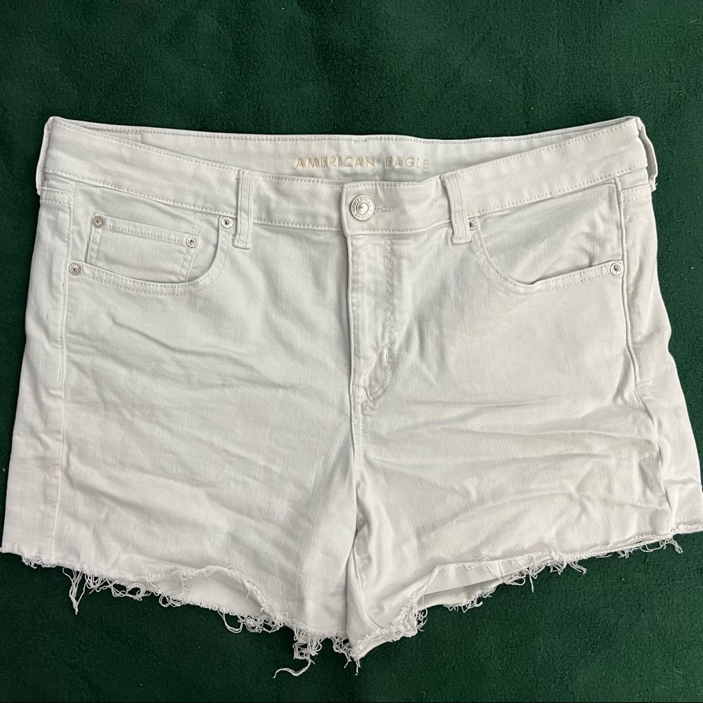 White Size 18 American Eagle Denim Shorts